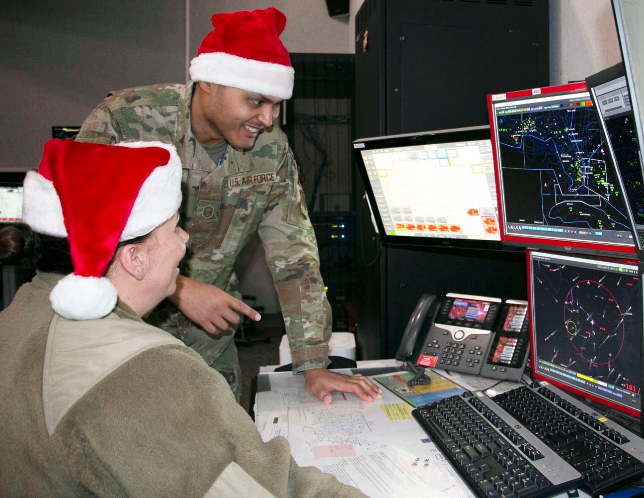 Norad santa tracking claus call them toll