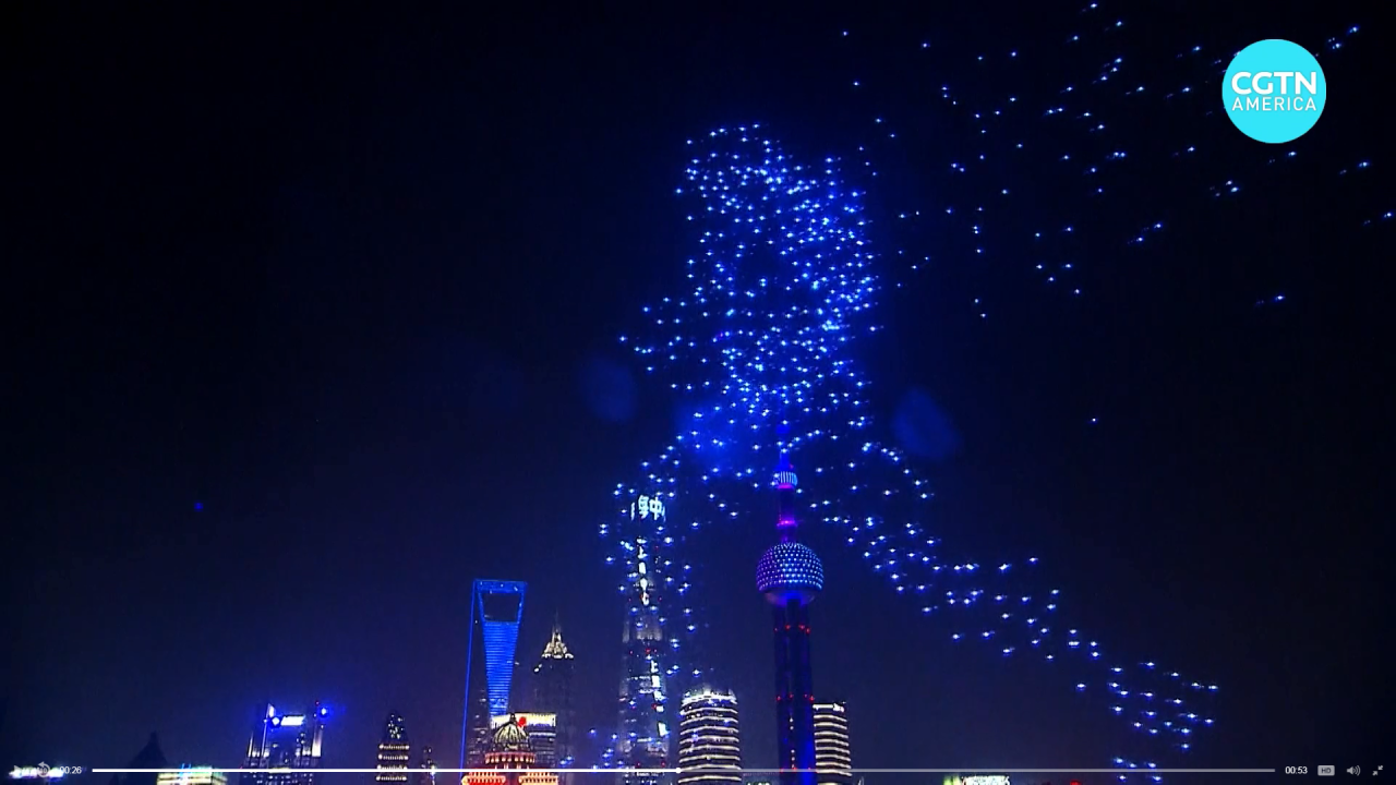 Shanghai drone show 2064